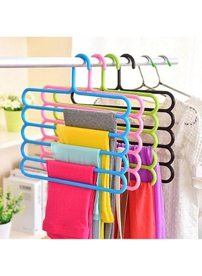 "Multi-purpose spiral metal pants hanger with an innovative and practical design. It helps you hang multiple pieces of clothing in a small space inside your wardrobe, giving you neat organization and excellent space-saving. (2 pieces) (TG)" - Image 5